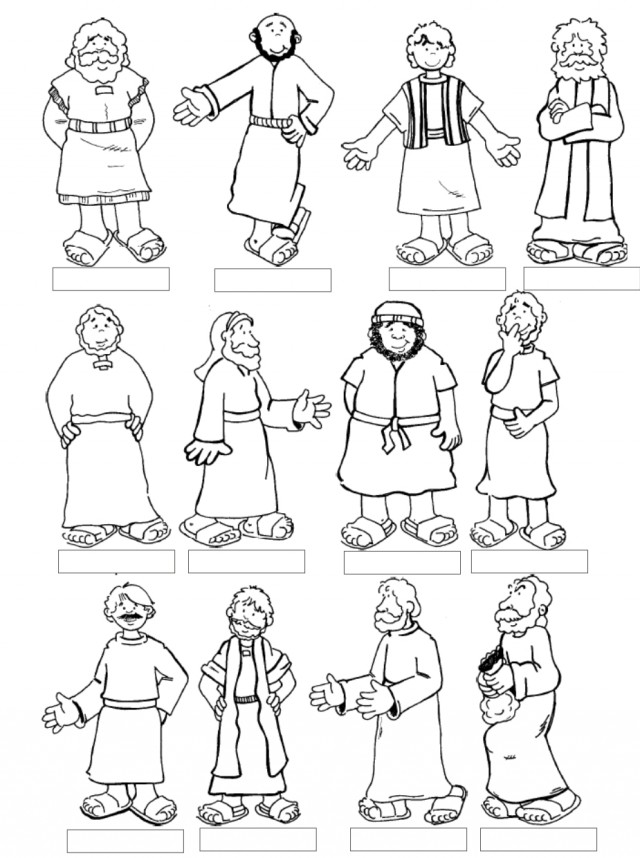 640x858 Jesus And The Disciples Coloring Page Erf Colouring Pages