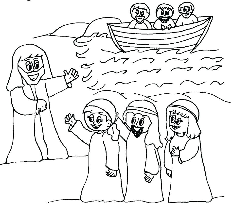 945x828 Jesus Disciples Coloring Page Disciples Coloring Page As First