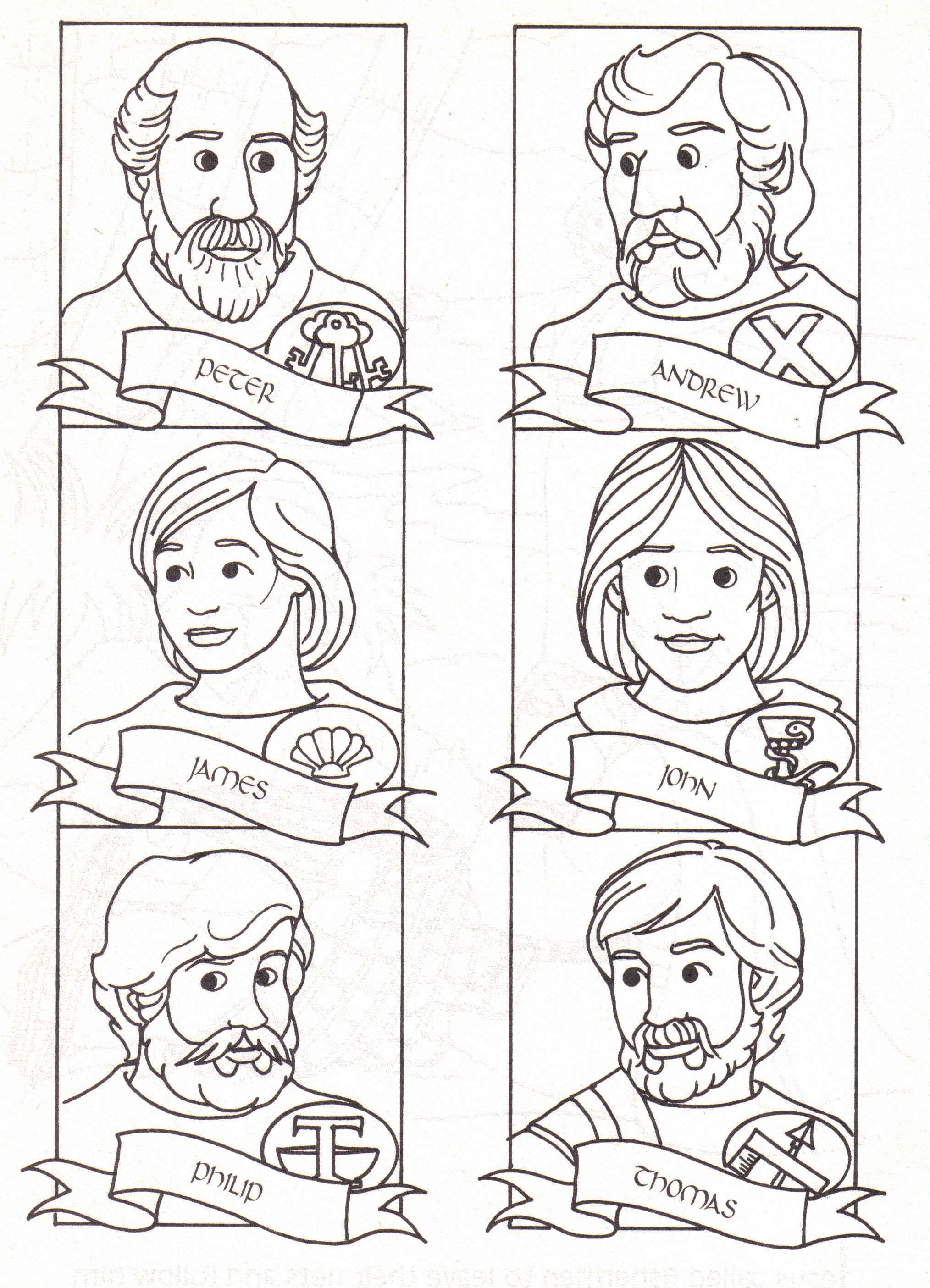 2028x2809 Awesome Disciples Coloring Pages Printable Collection Free