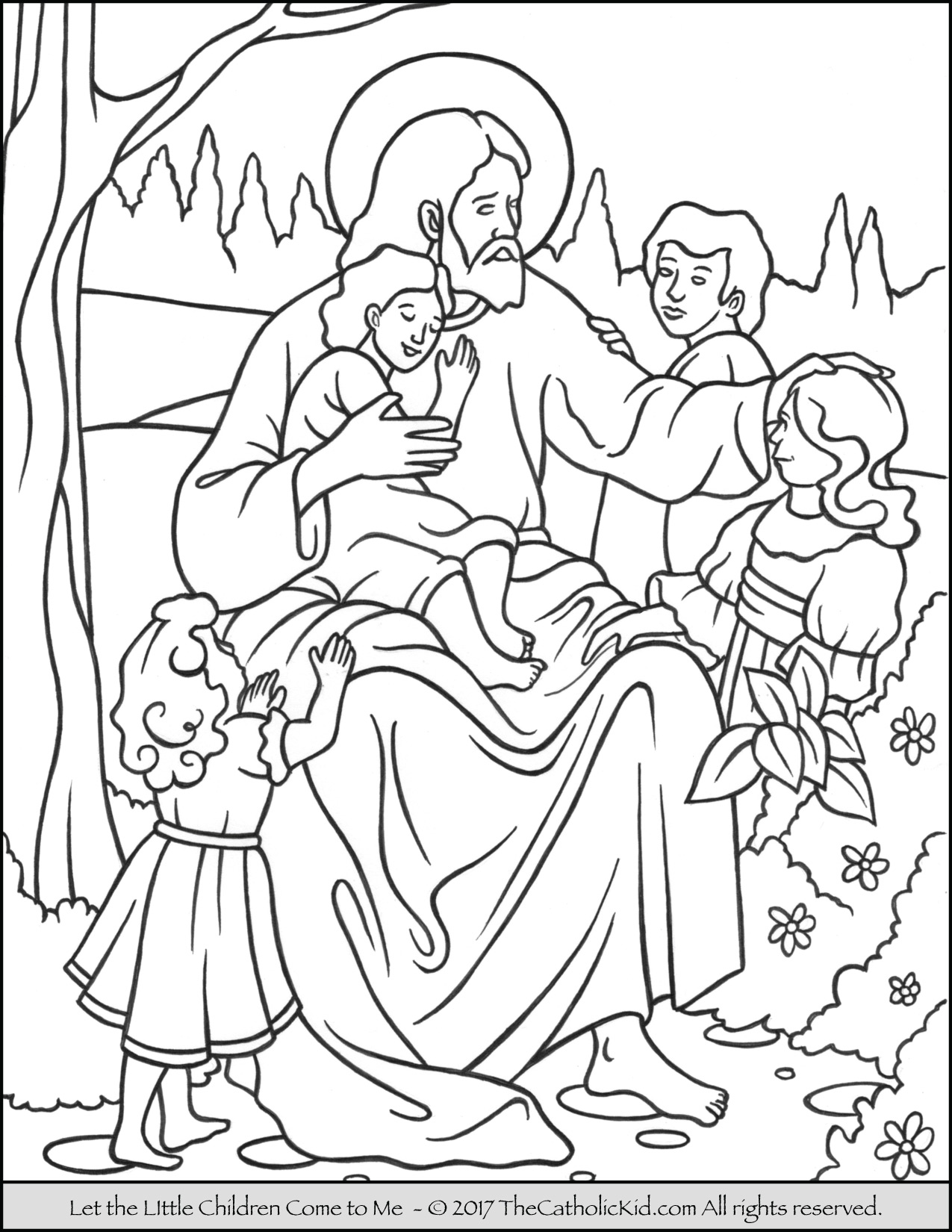 1275x1650 Jesus Let The Little Children Come To Me Coloring Page Jesus