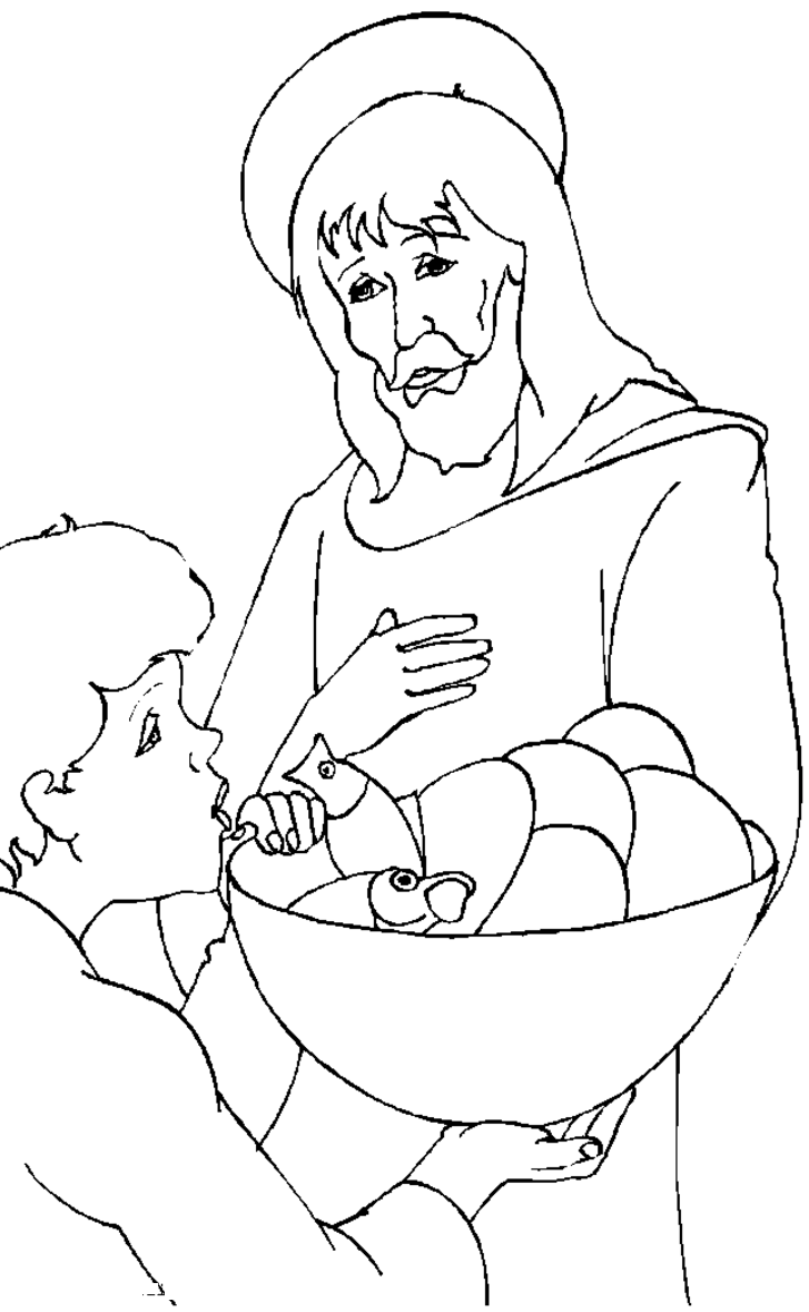 727x1178 Free Printable Jesus Coloring Pages For Kids