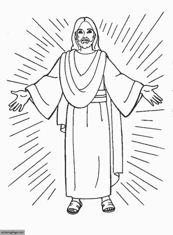 600x811 Jesus Coloring Pages Je Cute Jesus Coloring Pages For Kids