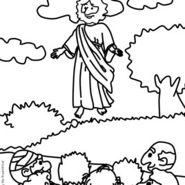 268x268 Free Coloring Page Jesus Ascension Archives