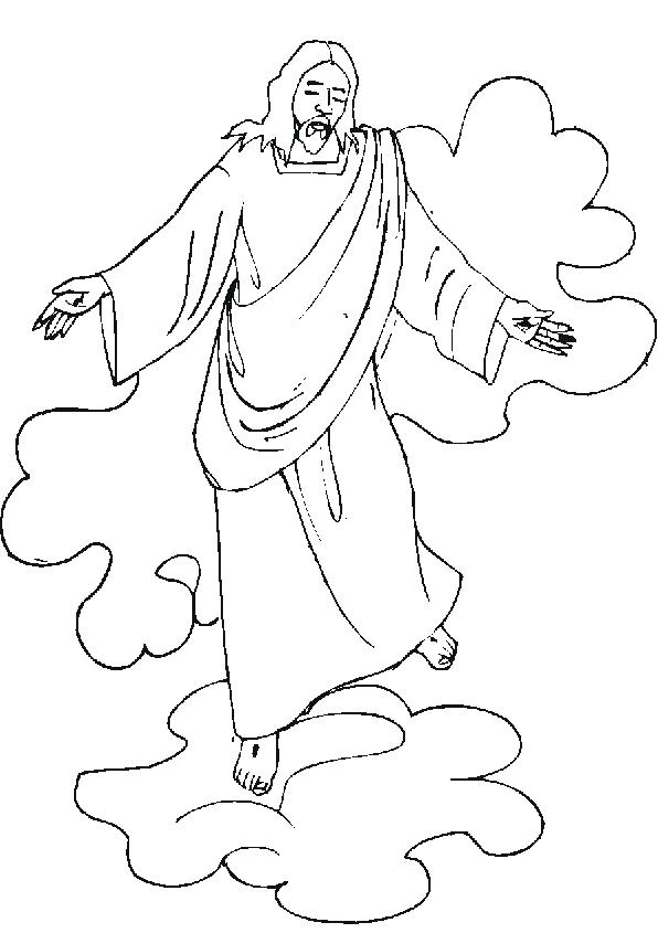 Jesus Ascension Coloring Page at GetDrawings | Free download