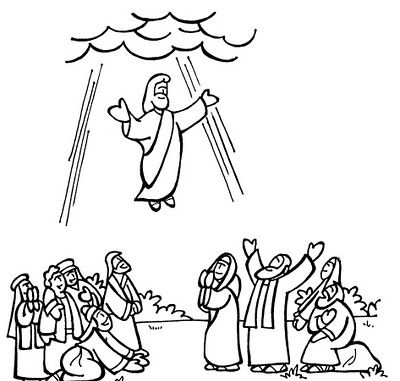 400x381 Luxury Jesus Ascends To Heaven Coloring Page Coloring Pages