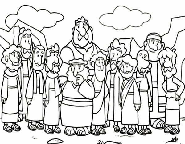 600x468 Jesus The Disciples Coloring Page Lovely Jesus