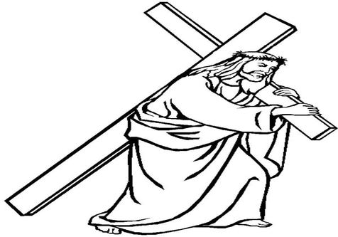 476x333 Cross Coloring Pages Jesus On Page Az