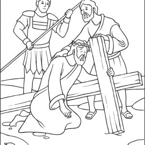 300x300 New Coloring Pages Of Jesus Carrying The Cross