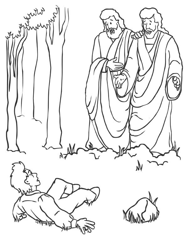 600x776 The Day Joseph Smith Met God Father And Jesus Christ Coloring Page
