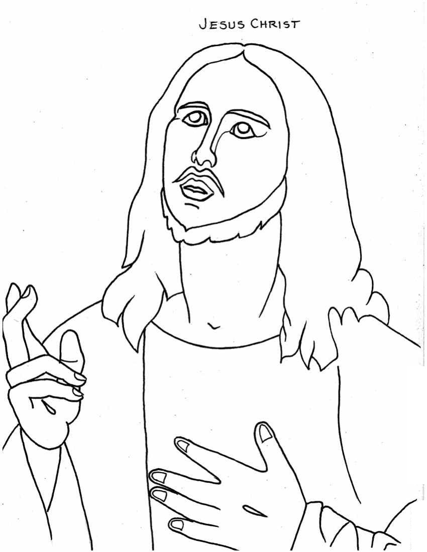850x1099 Free Printable Jesus Coloring Pages For Kids