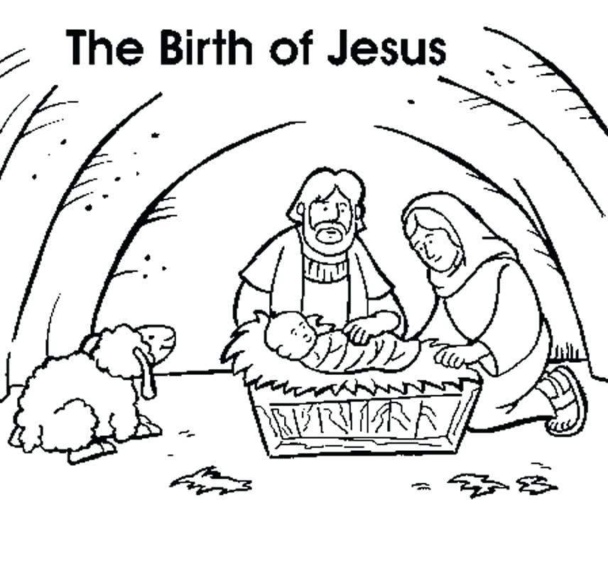856x800 Jesus Christmas Coloring Good Jesus Birth Coloring Pages