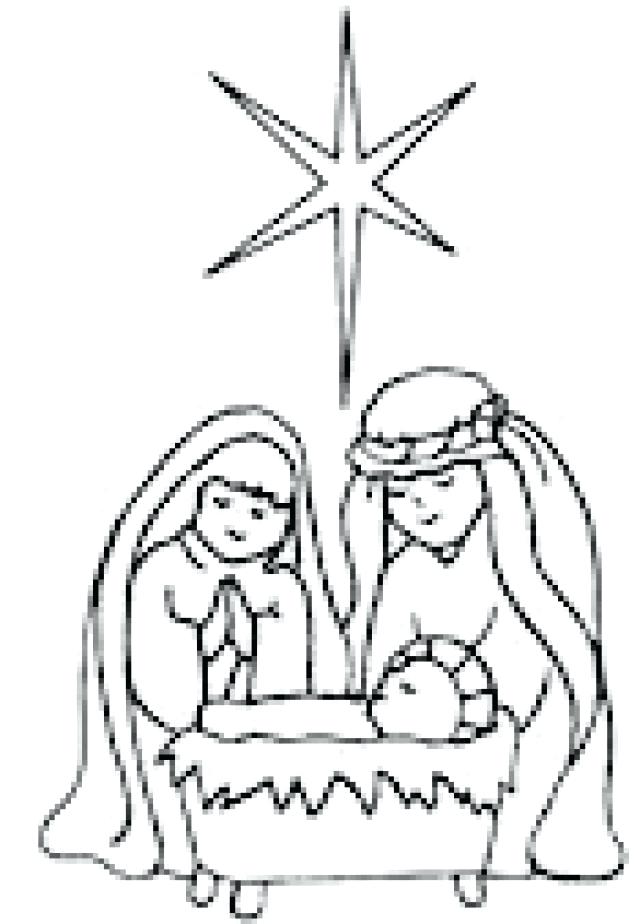 640x924 Jesus Christmas Coloring Pages Printable Primary Page Coloring