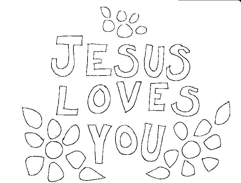 768x584 Jesus Loves You Coloring Page Jesus Loves Everyone Coloring Pages