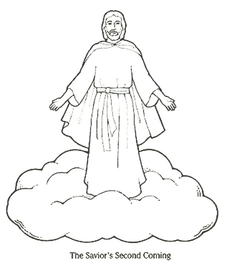 450x559 Jesus Second Coming Coloring Page Coloring Book