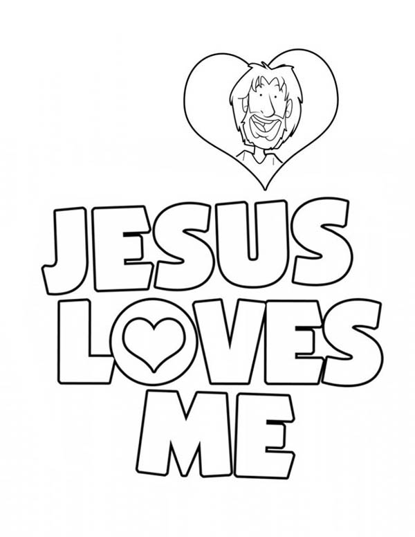 600x776 Jesus Loves Me Coloring Pages Jesus Love Me Sticker Coloring Page