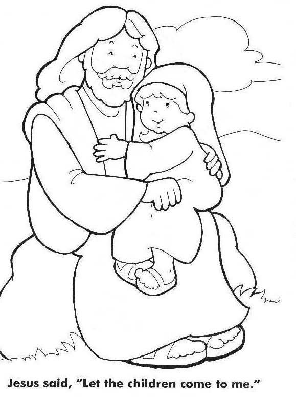 579x777 New Jesus Loves The Children Coloring Page