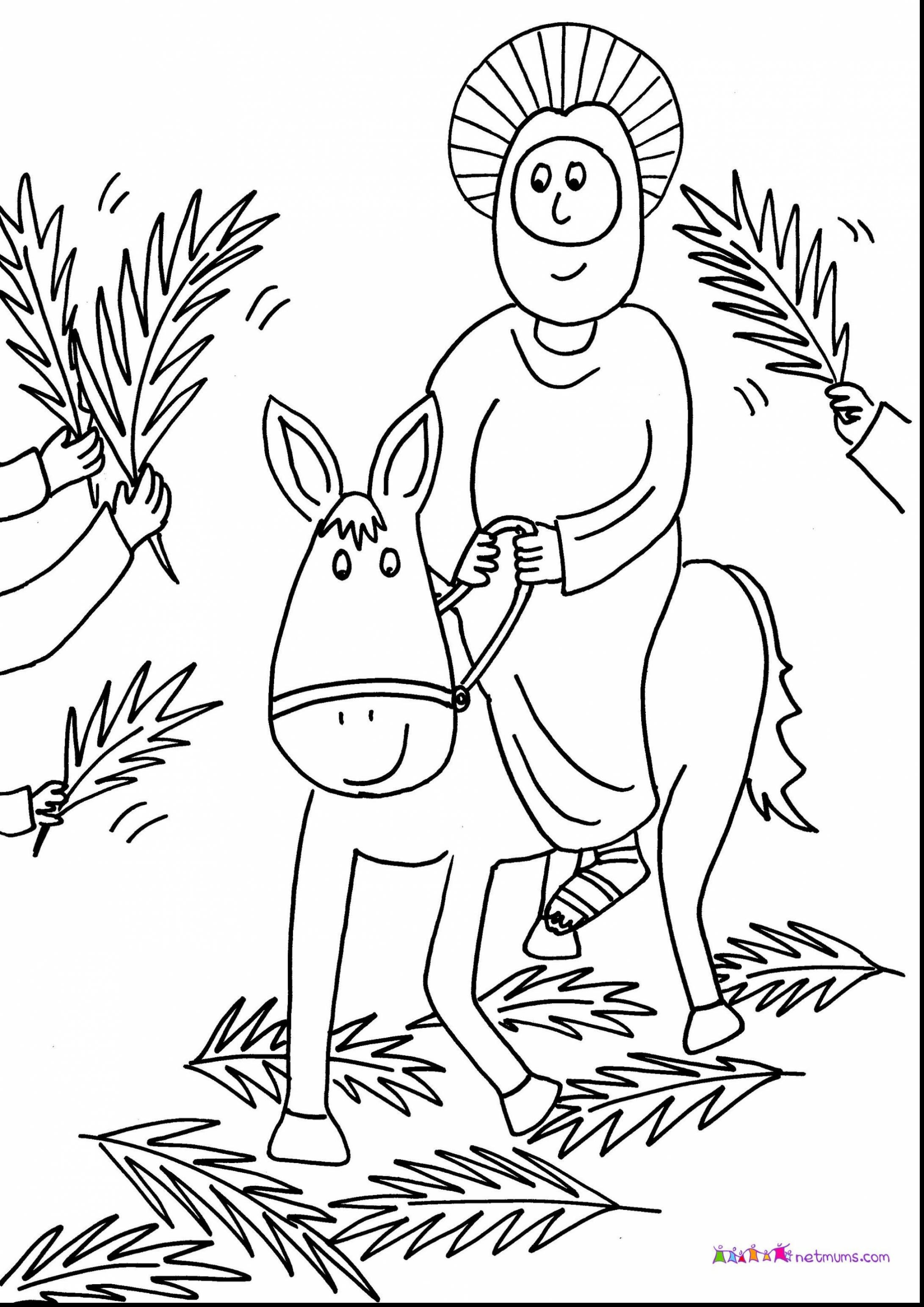 2182x3086 Unconditional Palm Sunday Coloring Page Christ Is Risen Pages