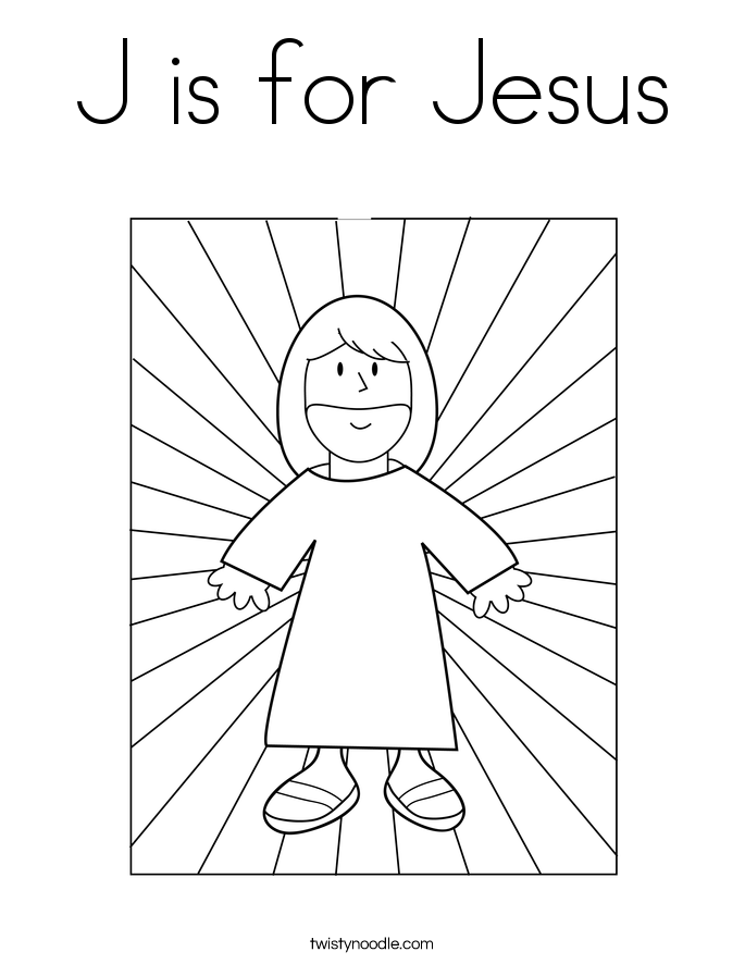 685x886 J Is For Jesus Coloring Page