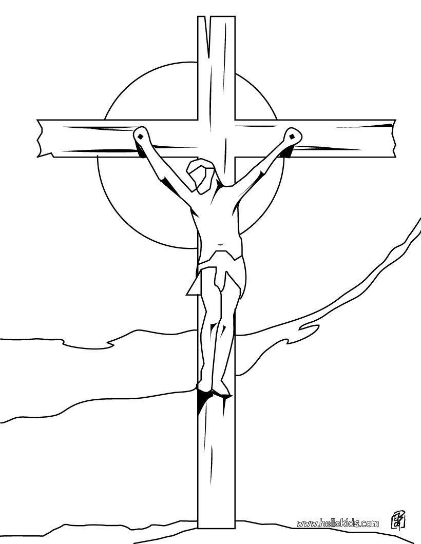 820x1060 Crucifixion Of Jesus Coloring Pages