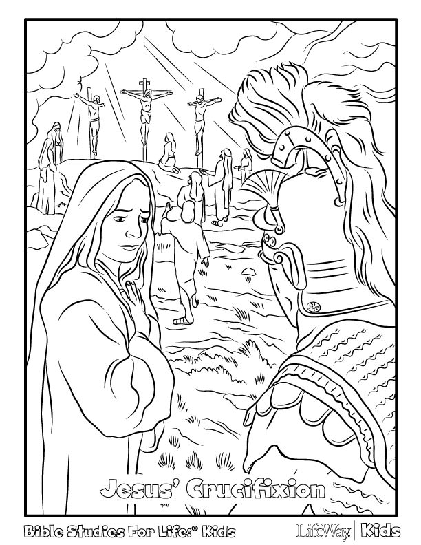 612x792 Free Easter Coloring Pages Coloring Page Of Jesus Crucifixion