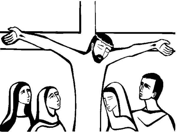 Jesus Crucifixion Coloring Pages at GetDrawings | Free download