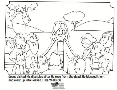 497x385 Free Easter Coloring Pages Elegant Jesus Appears To His Disciples