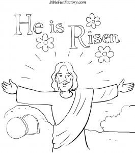 Jesus Has Risen Coloring Page at GetDrawings | Free download