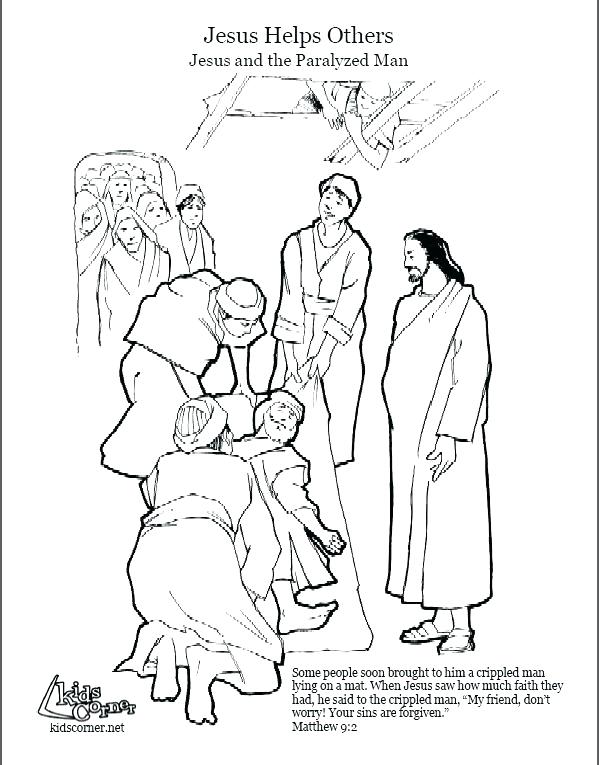 Jesus Heals Coloring Page at GetDrawings | Free download