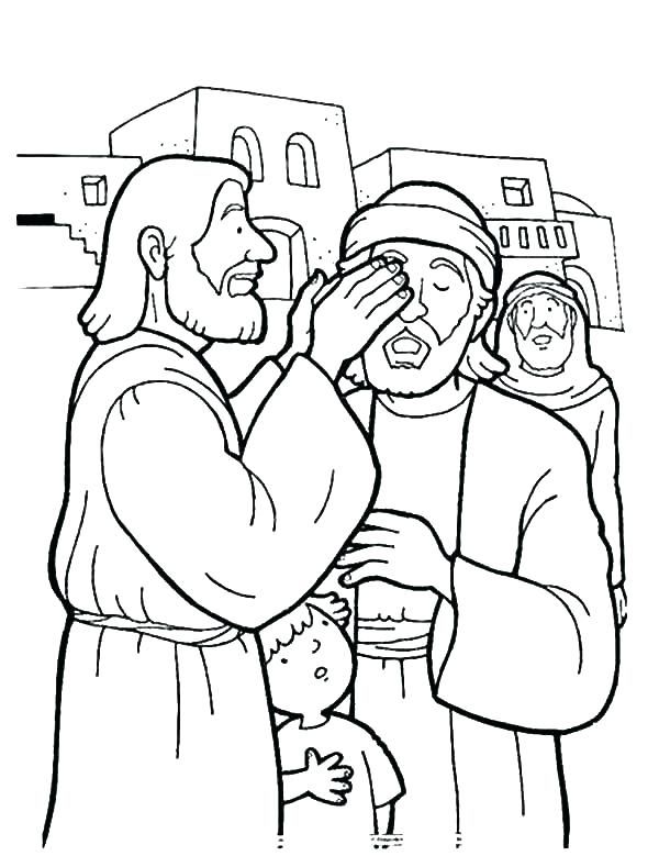 600x779 Jesus Heals Coloring Page Coloring Page Jesus Heals Sick Coloring