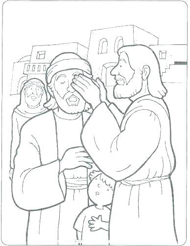 388x504 Jesus Heals Coloring Page Heals The Lame Man Coloring Page Heals
