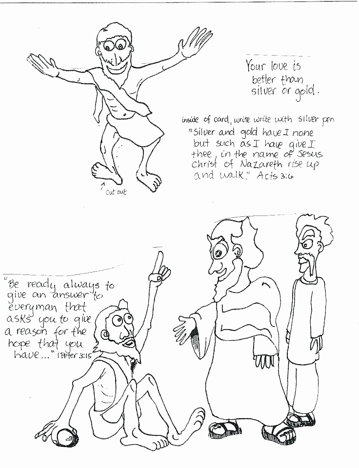 736x960 Lame Man Healed Coloring Page Lame Man Healed Coloring Page