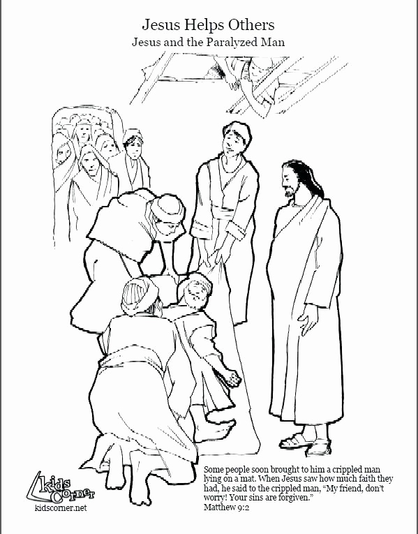 599x765 Sick Person Coloring Page Image Jesus Heals Coloring Page Heals