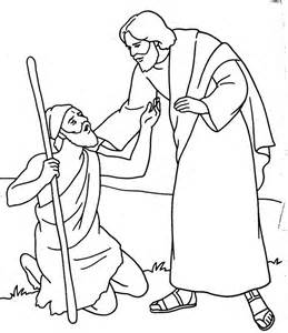 Jesus Heals The Blind Man Coloring Page at GetDrawings | Free download