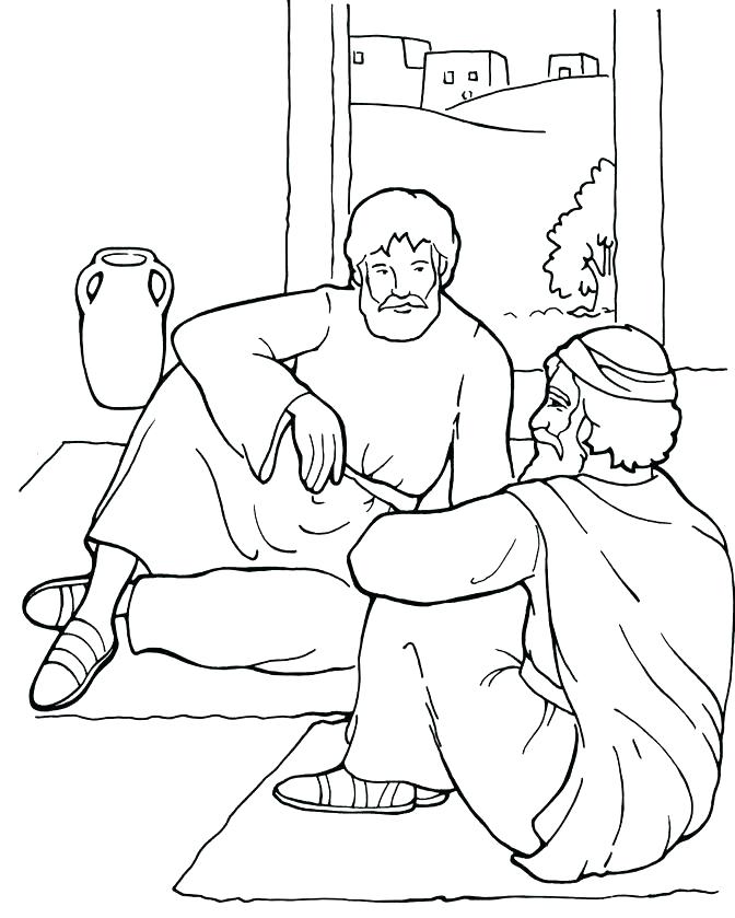 672x839 Jesus Heals Coloring Page Heals Sick Coloring Page Healing
