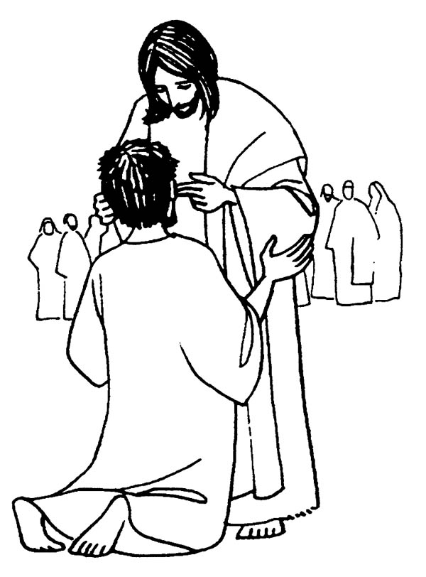 600x812 Jesus Heals The Sick Is Miracles Of Jesus Coloring Page