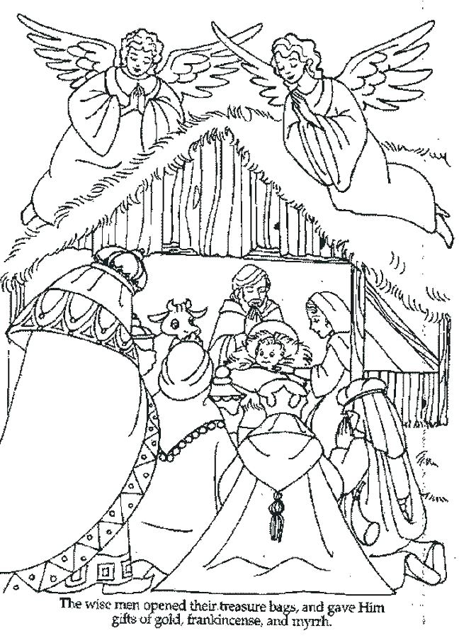 648x900 Jesus In A Manger Coloring Page
