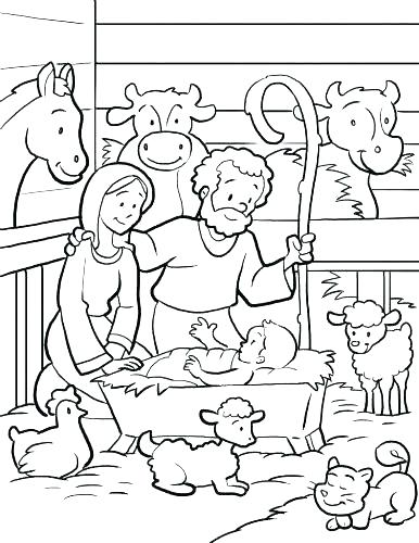 386x500 Baby Jesus In Manger Coloring Page Unique Baby Coloring Pages