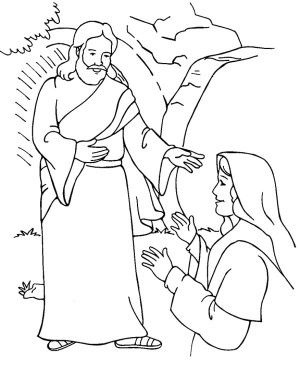 300x384 Jesus Resurrection Coloring Pages Fun Time