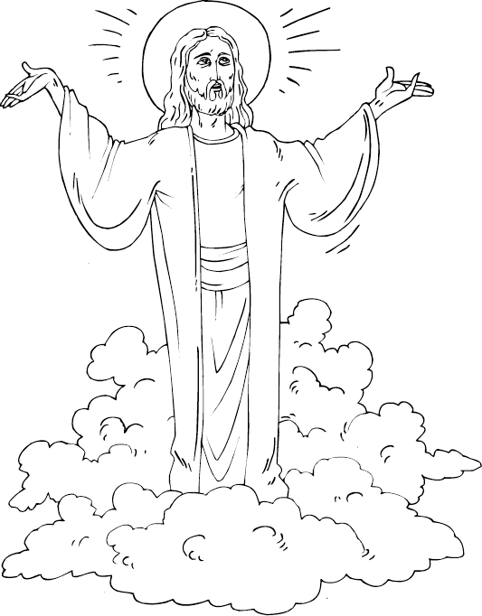 533x682 Christ Is Risen Coloring Page