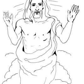 268x268 Coloring Page Of Jesus Resurrection Archives