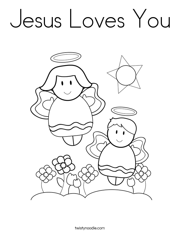 Jesus Loves Me Coloring Coloring Pages