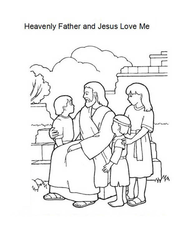 Jesus Loves Me Coloring Page at GetDrawings | Free download