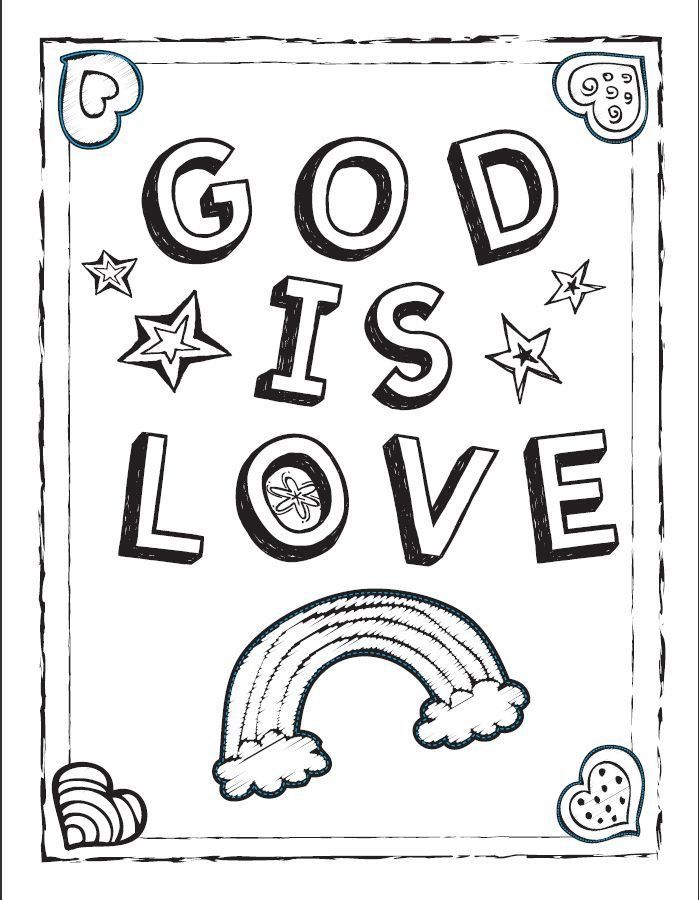 699x900 God Is Love Coloring Pages Sunday School, Bible Stories And Crafts
