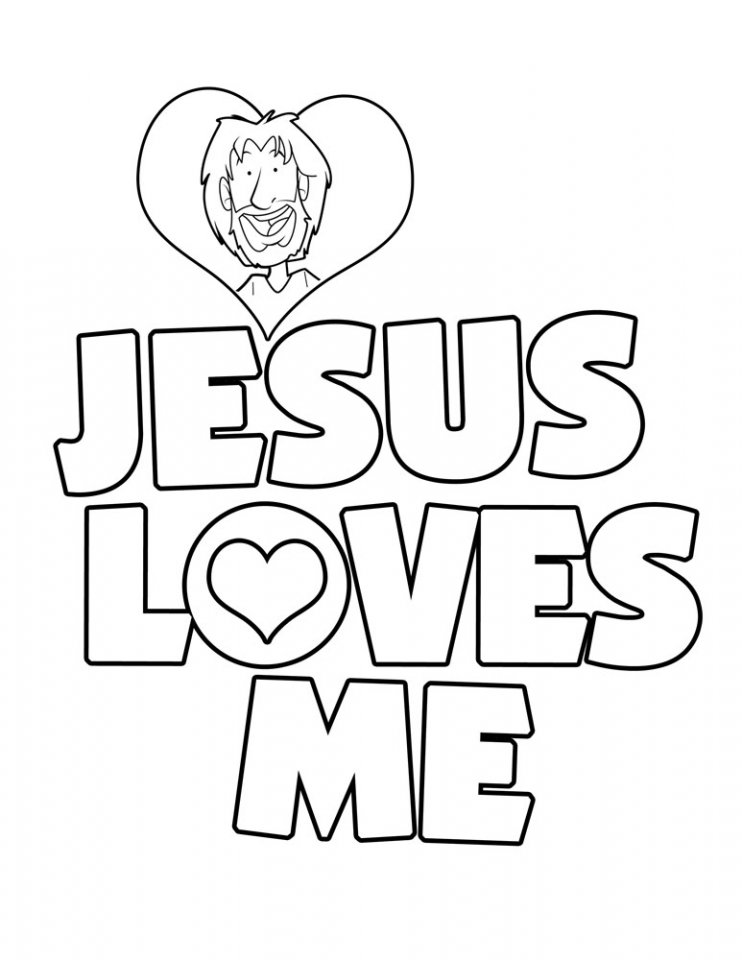 742x960 Jesus Loves You Coloring Page Az Coloring Pages Coloring Page