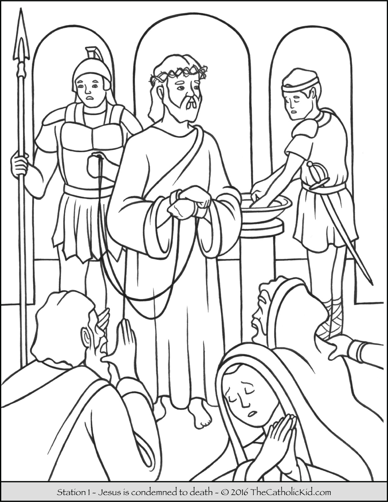 1250x1618 Stations Of The Cross Coloring Pages