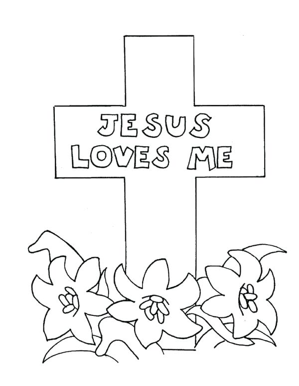 600x776 Jesus Loves Me Coloring Pages Printables Loves Me Love Me Cross