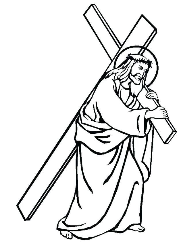 630x840 Cross Coloring Page
