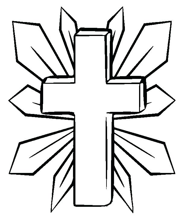 600x731 Cross Coloring Pages Printable Cross Printable Coloring Pages