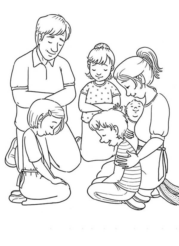 600x822 Pray Coloring Pages