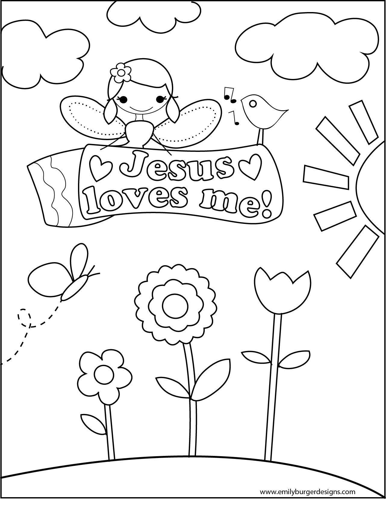 1282x1676 Jesus Loves Me Printable Coloring Pages Qqa Inside Page